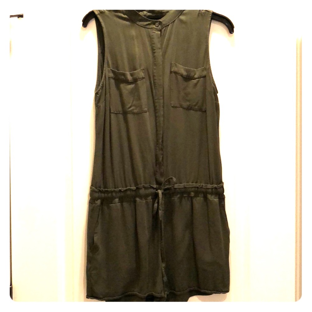 Ana Army Green Romper